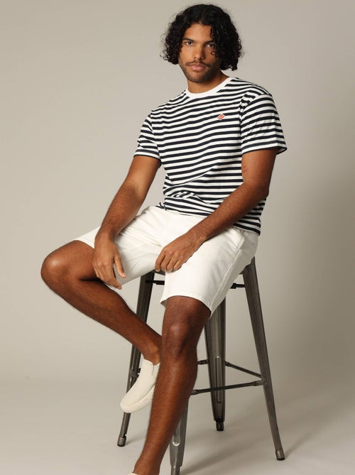 T-shirt marinière loose fit à manches courtes  'Deeluxe' - Kiabi