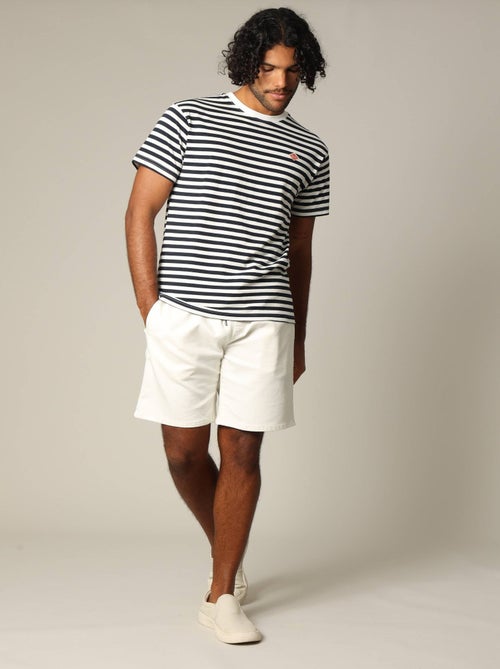 T-shirt marinière loose fit à manches courtes  'Deeluxe' - Kiabi
