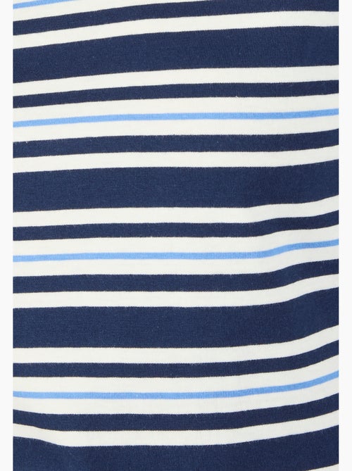 T-shirt marinière pur coton - Damart - Kiabi