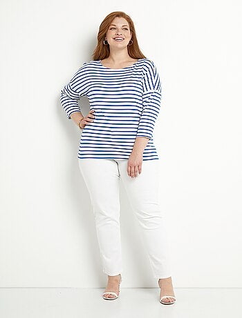 T-shirt marinière rayé court manches longues