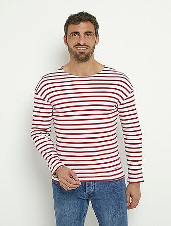 T-shirt marinière rayée manches longues