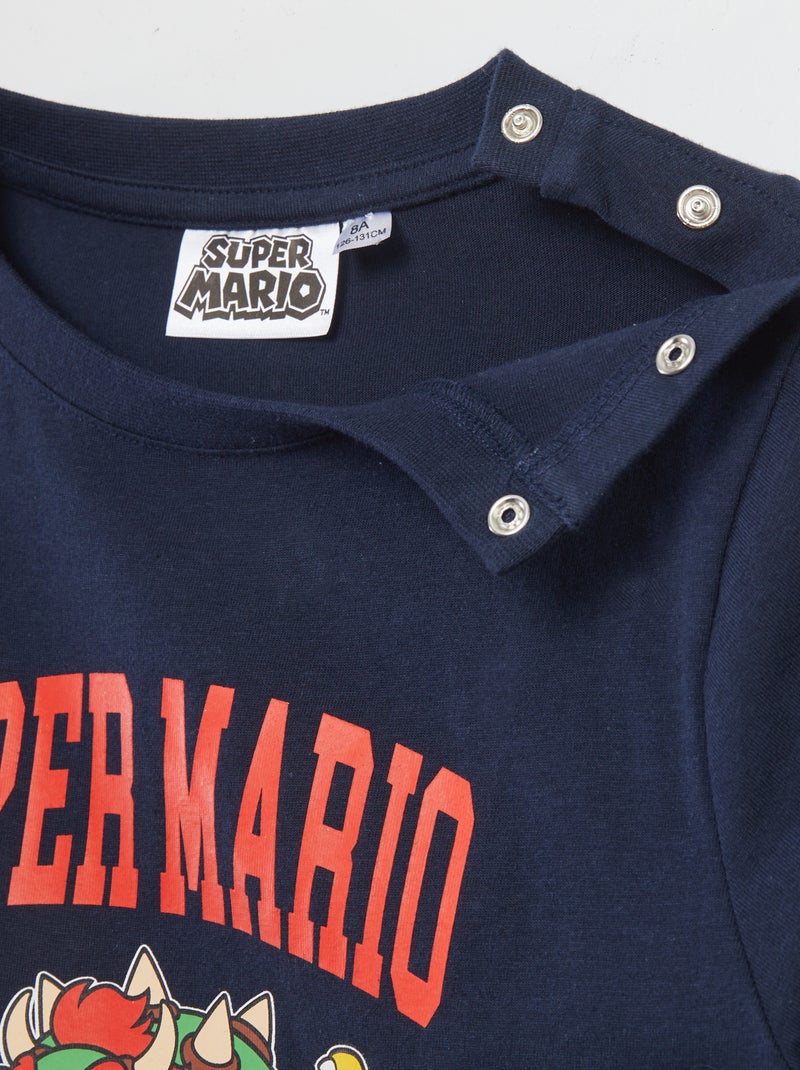T-shirt 'Mario' - So Easy bleu marine - Kiabi