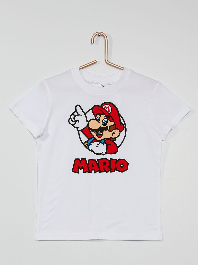 T-shirt 'Mario' blanc - Kiabi