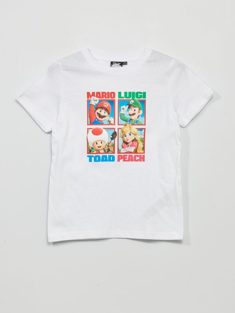 Acheter T Shirt Blanc enfant Mario au meilleur prix sur Scred Boutique x  Scred Connexion