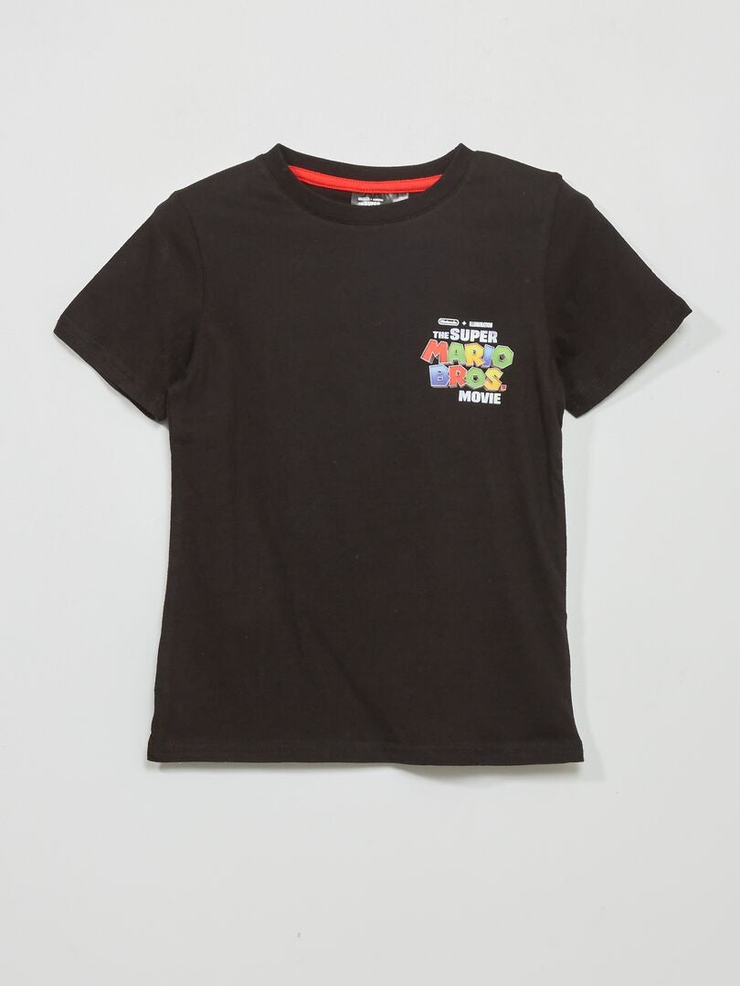 T-shirt 'Mario Bros' manches courtes noir - Kiabi