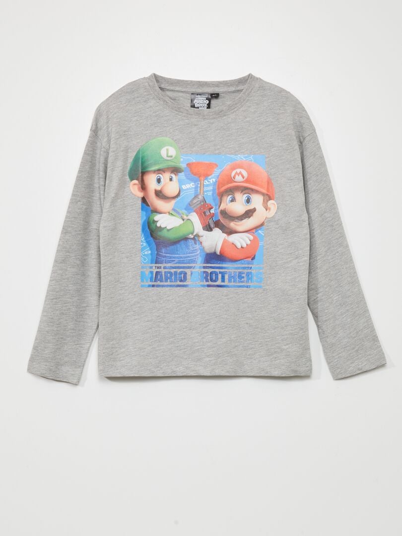 T-shirt 'Mario' Gris - Kiabi