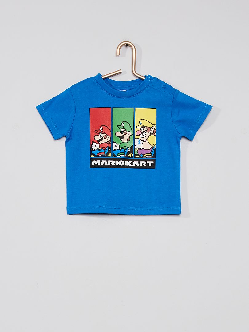 T-shirt 'Mario Kart' bleu - Kiabi