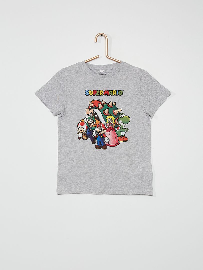 T-shirt 'Mario' 'Nintendo' GRIS - Kiabi
