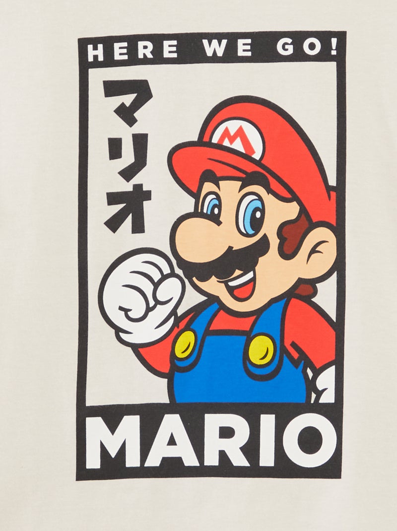 T-shirt 'Mario' 'Super Nintendo' BLANC - Kiabi