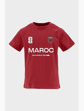 T-Shirt Maroc Enfant | Licence Officielle FIFA World Cup 2026