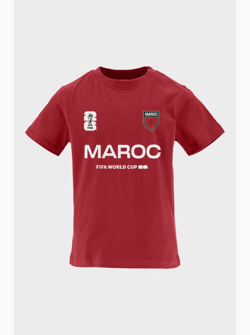 T-Shirt Maroc Enfant   | Licence Officielle FIFA World Cup 2026 - Kiabi