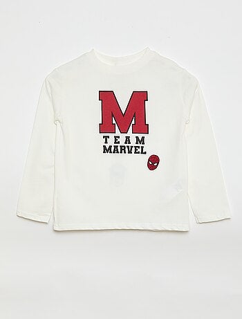 T-shirt 'Spider-Man' 'Marvel' manches longues