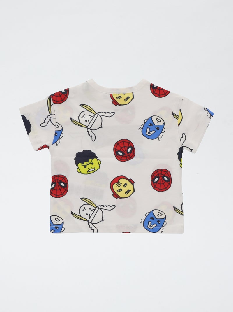 T-shirt 'Marvel' Blanc - Kiabi