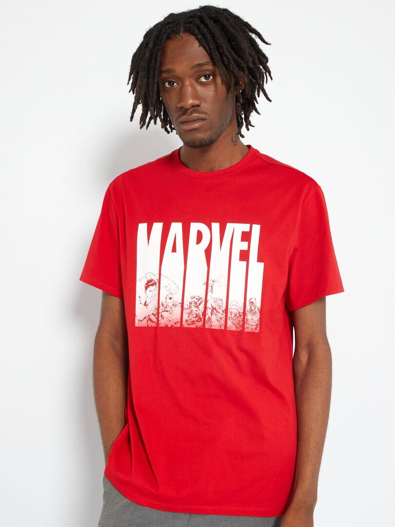 T-shirt 'Marvel' en jersey Rouge - Kiabi