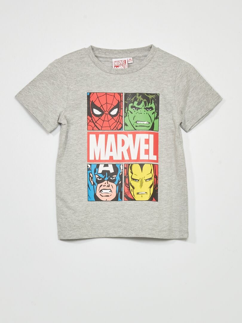 T-shirt 'Marvel' gris - Kiabi
