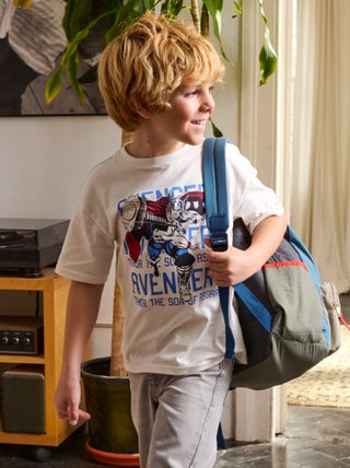 T-shirt 'Marvel' imprimé à manches courtes