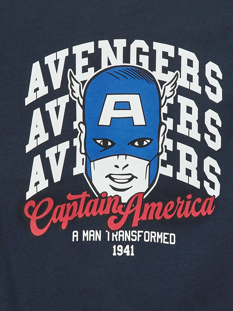 T-shirt 'Marvel' imprimé à manches courtes Bleu - Kiabi