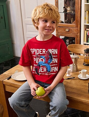 T-shirt 'Marvel' imprimé à manches courtes