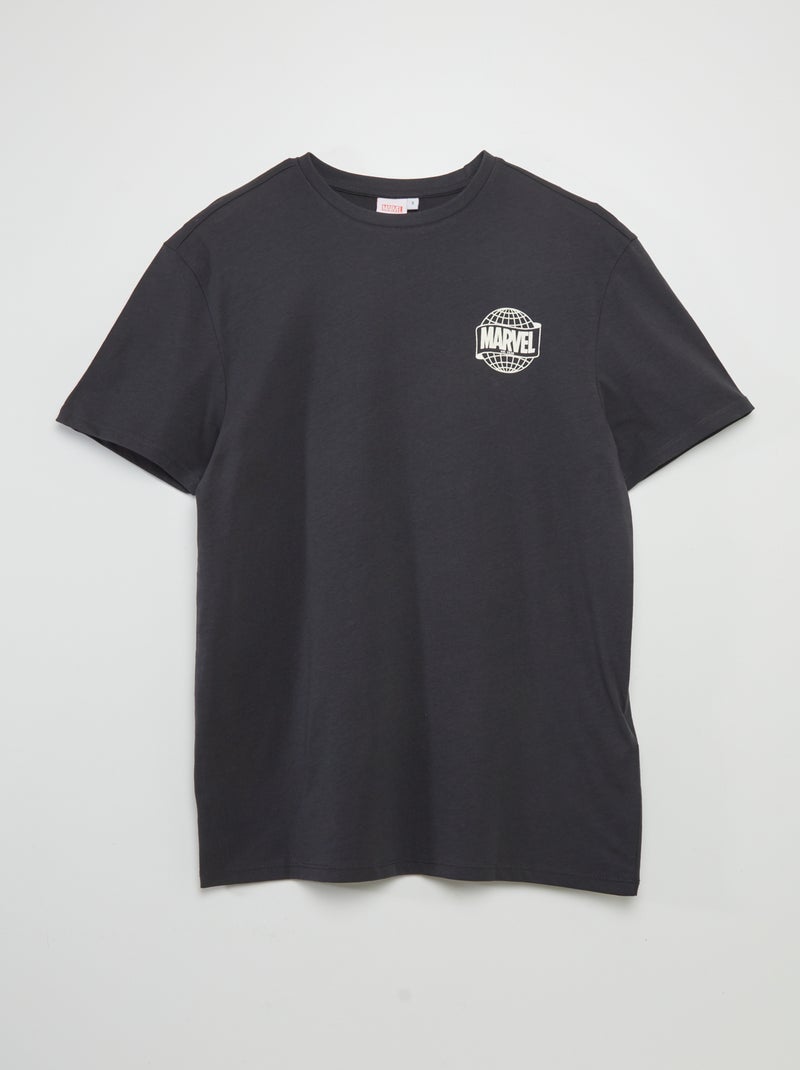 T-shirt 'Marvel' 'Iron Man' à col rond Gris - Kiabi