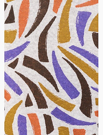 T-shirt mélange lin, détail jours échelle - Damart