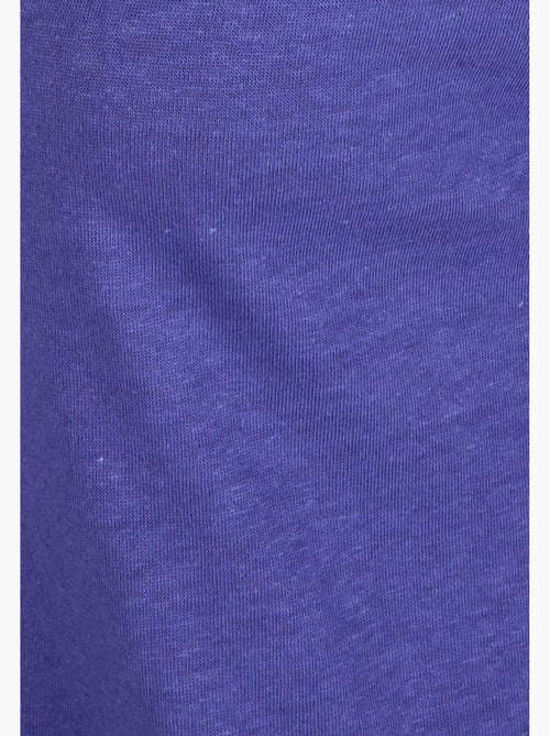 T-shirt mélange lin, détails tressés - Damart - Kiabi