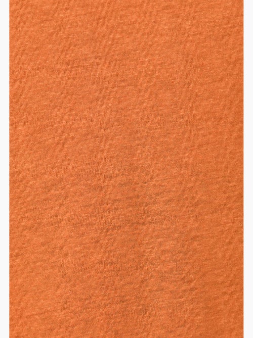 T-shirt mélange lin, détails tressés - Damart - Kiabi