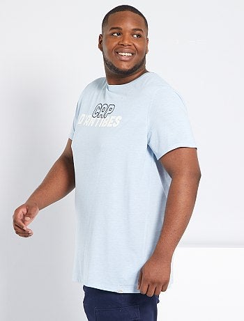 T-shirt message brodé