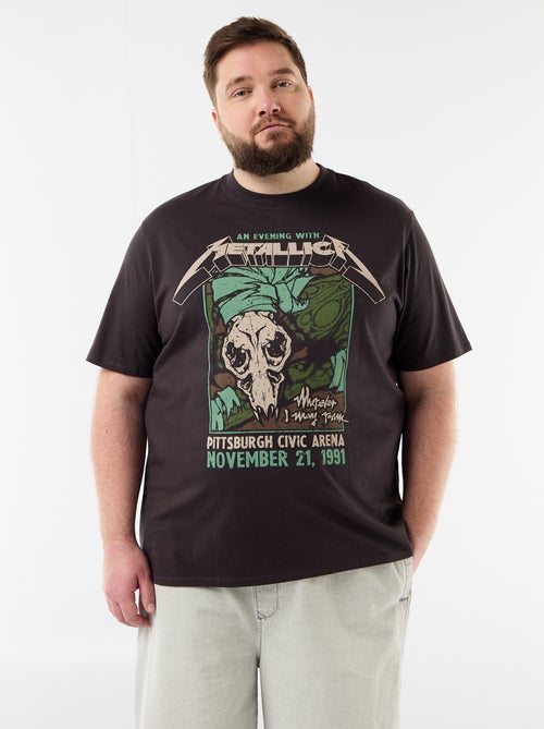 T-shirt Metallica à manches courtes - Kiabi