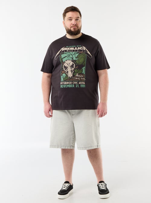 T-shirt Metallica à manches courtes - Kiabi
