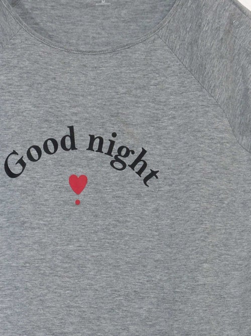 T-shirt mi long avec pressions aux épaules - So Easy - Kiabi