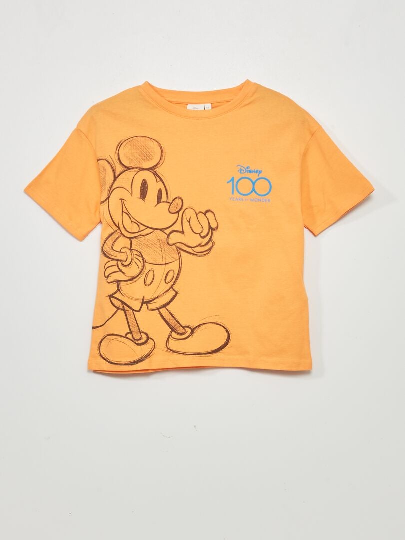 T-shirt 'Mickey' de 'Disney' Orange - Kiabi