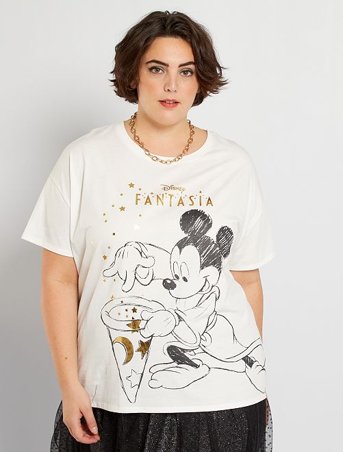 T-shirt 'Mickey' 'Disney'                             blanc 
