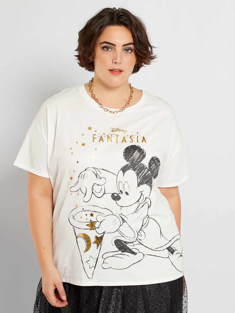 T-shirt 'Mickey' 'Disney' blanc - Kiabi