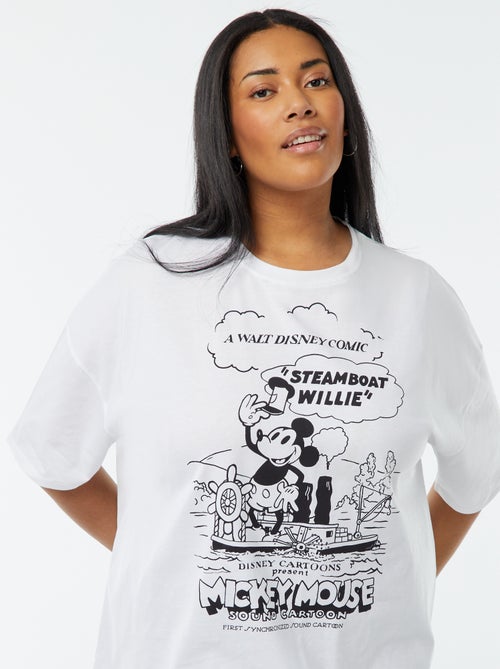 T-shirt 'Mickey' 'Disney' manches courtes imprimé - Kiabi