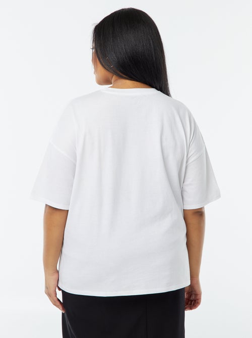 T-shirt 'Mickey' 'Disney' manches courtes imprimé - Kiabi