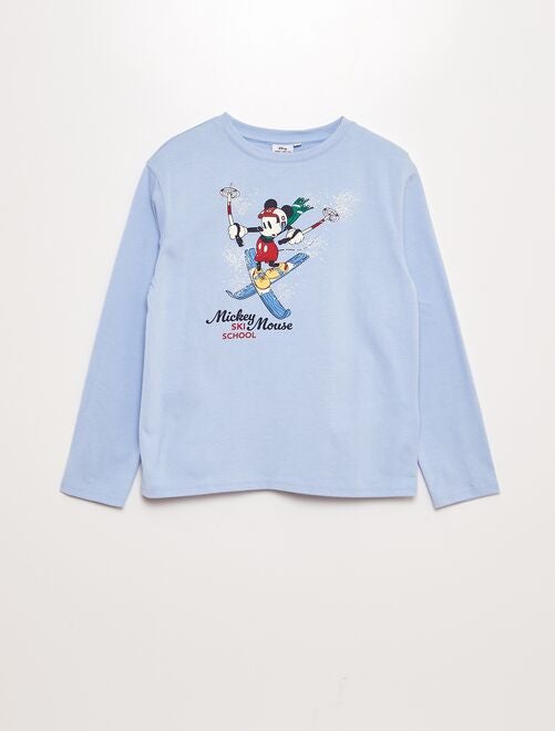 T-shirt 'Mickey' 'Disney'  manches longues - Kiabi