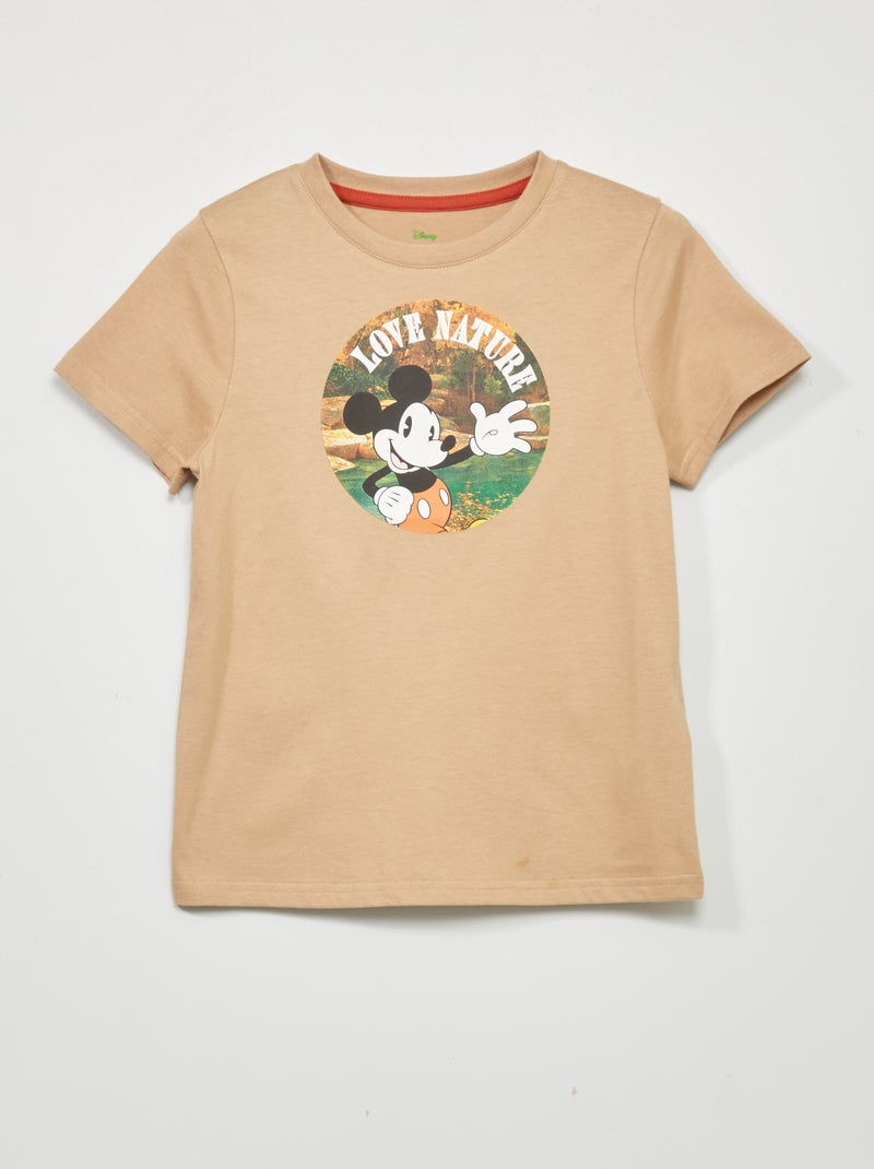 T-shirt 'Mickey' en jersey Beige - Kiabi