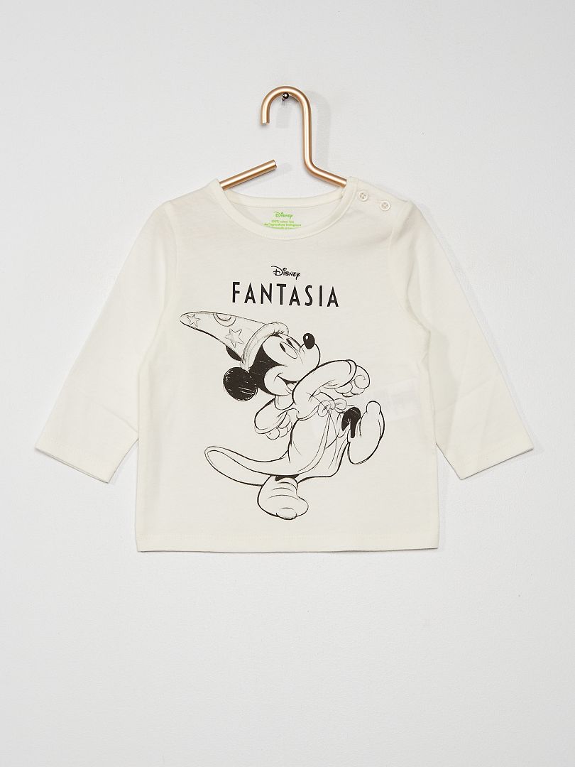 T-shirt 'Mickey Fantasia' écru - Kiabi
