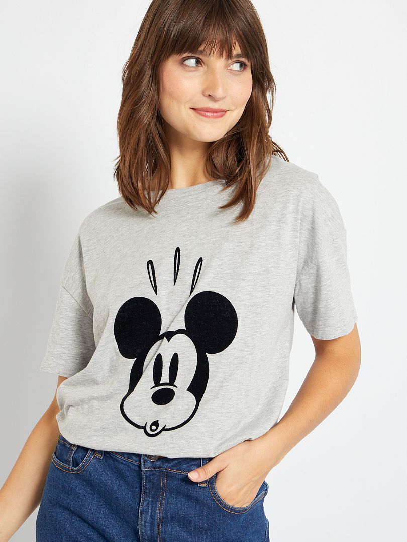 T-shirt 'Mickey' gris Mickey - Kiabi