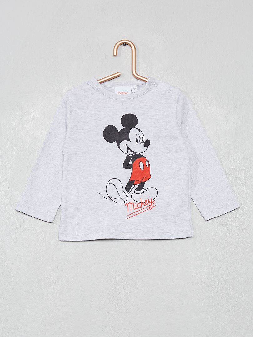 T-shirt 'Mickey' gris - Kiabi