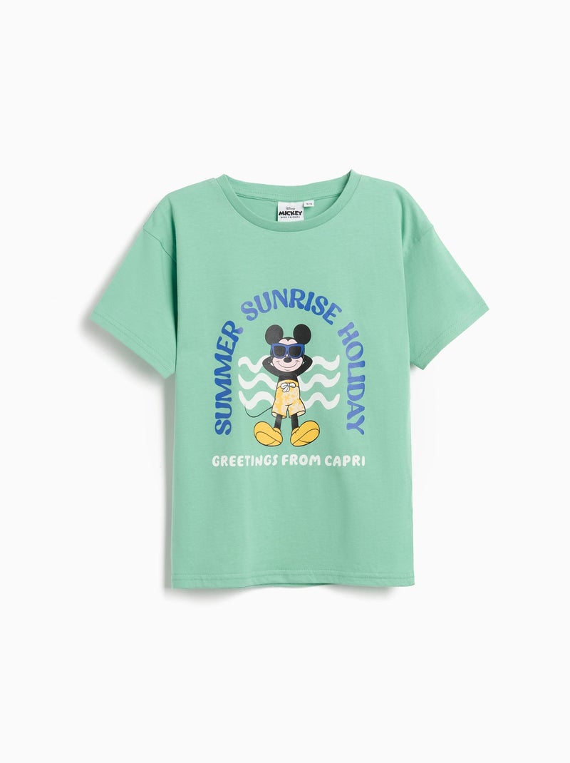 T-shirt, Mickey MO Fashion Vert - Kiabi