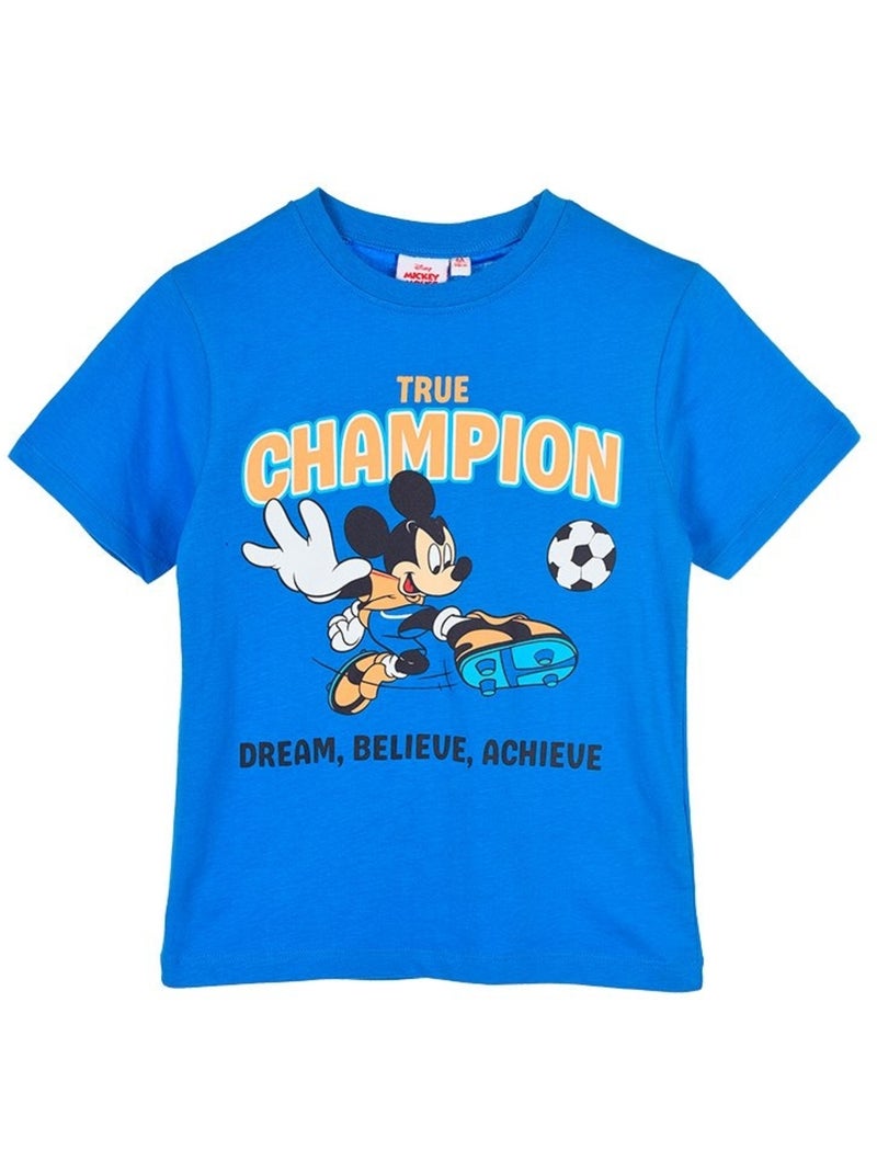 T-Shirt Mickey Mouse| Licence Officielle Bleu - Kiabi
