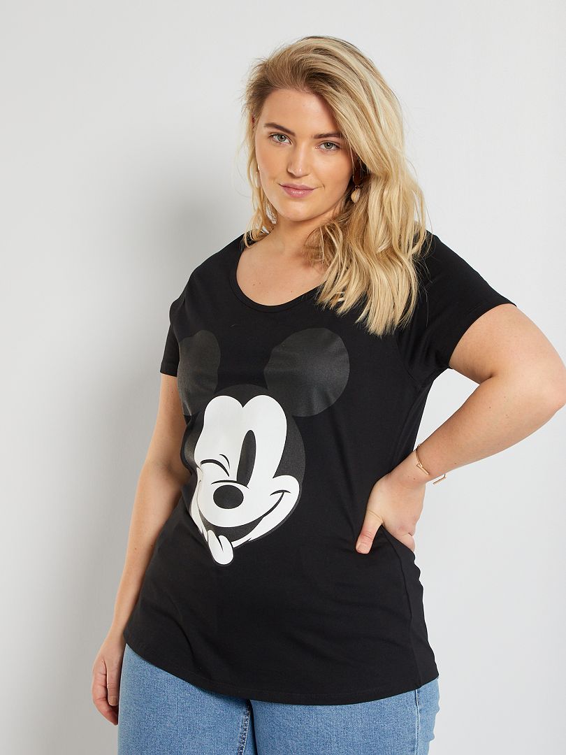 T-shirt 'Mickey' noir - Kiabi