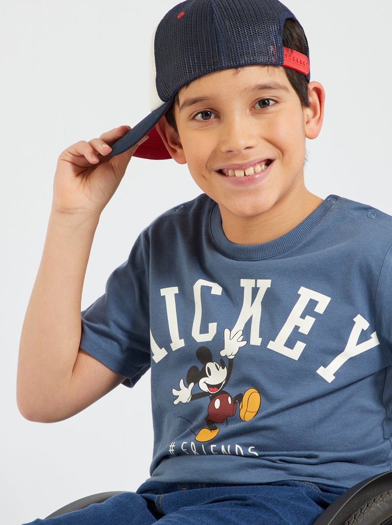 T-shirt 'Mickey' So Easy bleu - Kiabi
