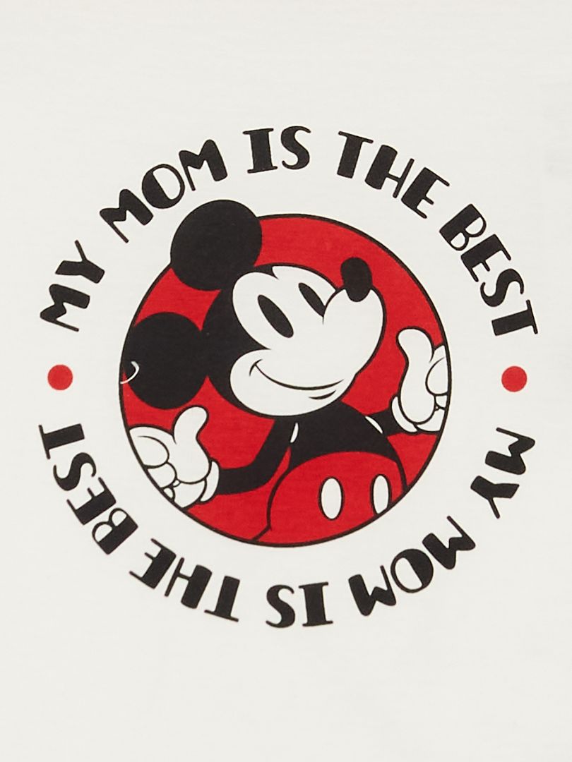 T-shirt 'Mickey' spéciale fête des mères écru - Kiabi