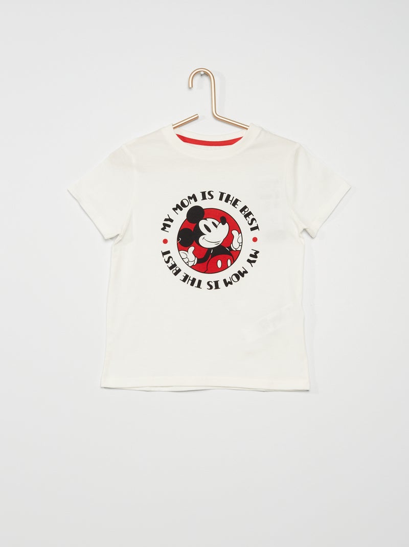 T-shirt 'Mickey' spéciale fête des mères écru - Kiabi