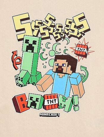 T-shirt 'Minecraft' à manches courtes