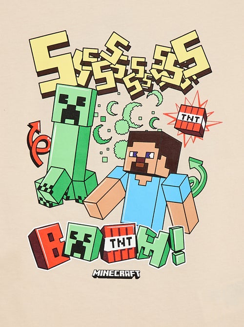 T-shirt 'Minecraft' à manches courtes - Kiabi