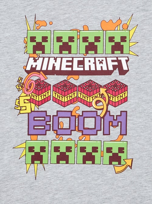 T-shirt 'Minecraft' à manches courtes - Kiabi