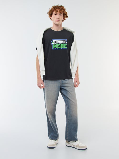 T-shirt 'Minecraft' en coton - Kiabi